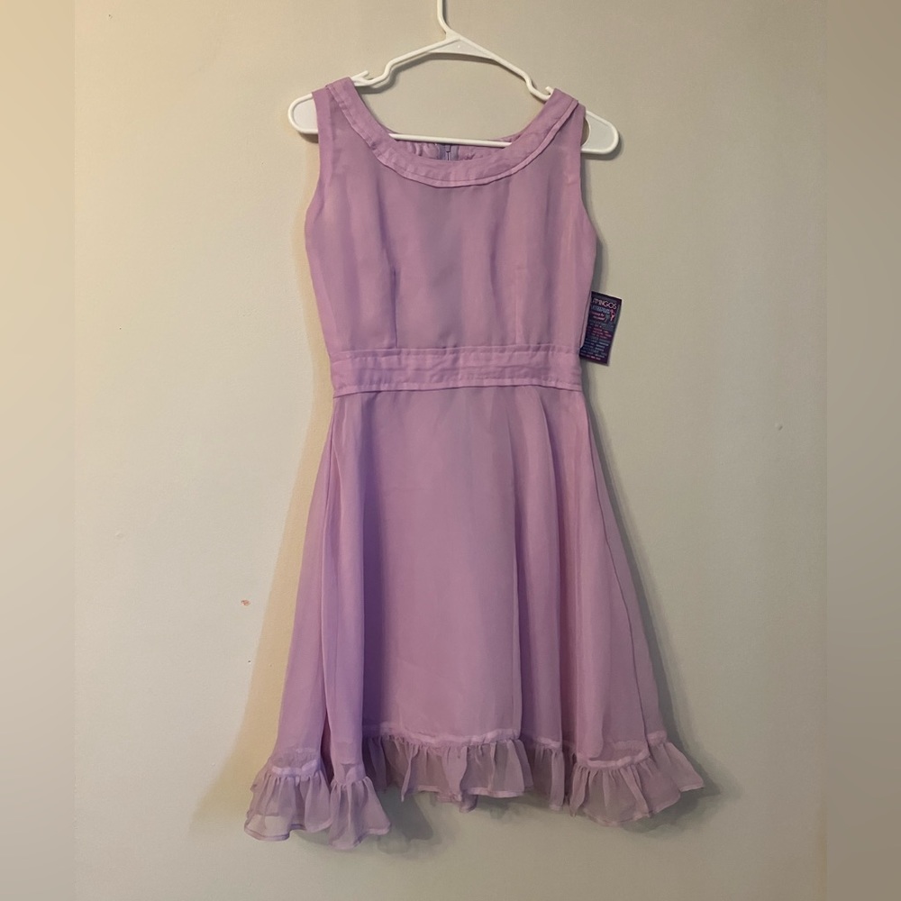 Beautiful mermaidcore fairy vintage mini handmade lavender dress✨